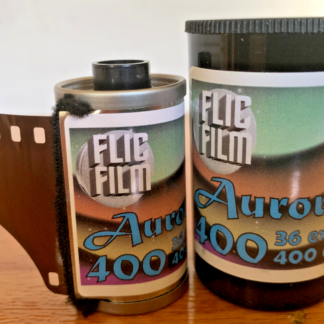 Flic Film Aurora 400 ISO 35mm color negative film, 36 exposures, C-41 process