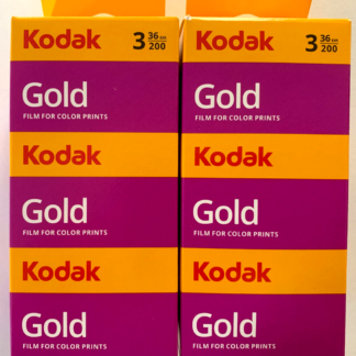 Kodak Gold 200 35mm color negative film, 6-pack, 36 exposures per roll