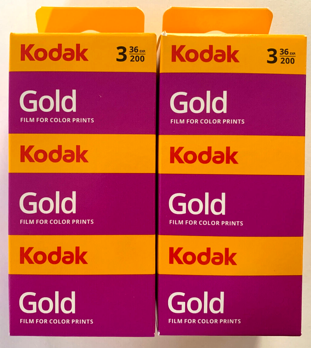 Kodak Gold 200 35mm color negative film, 6-pack, 36 exposures per roll