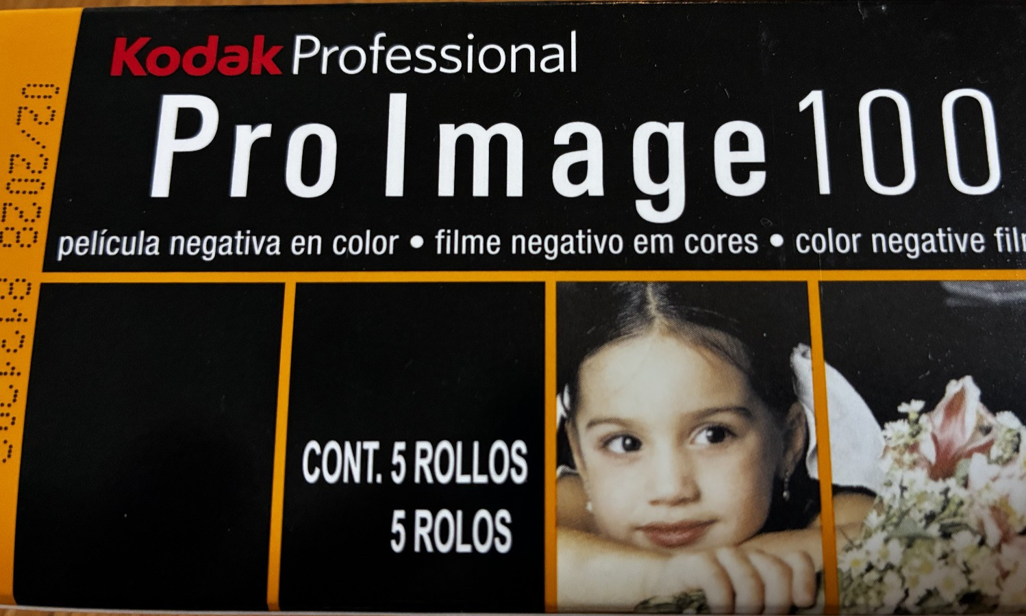 Kodak Pro Image 100 35mm color negative film, 5-pack, 36 exposures per roll