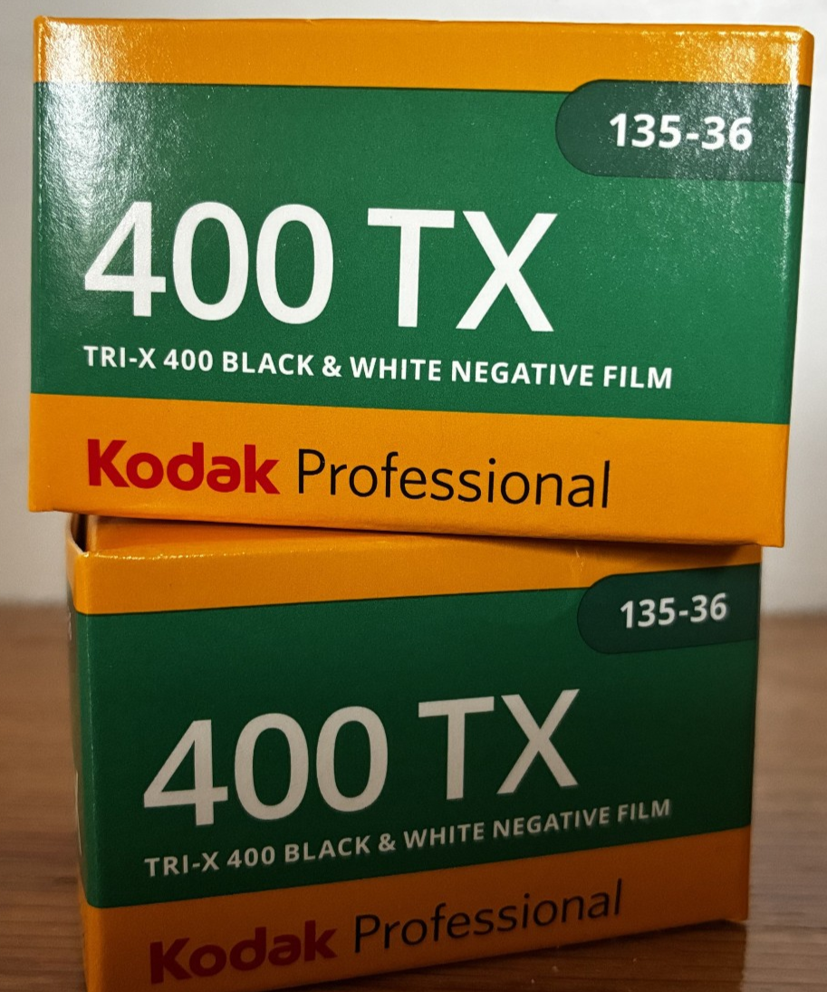 Kodak Tri-X 400 black and white negative 35mm film, 2-pack, 36 exposures per roll