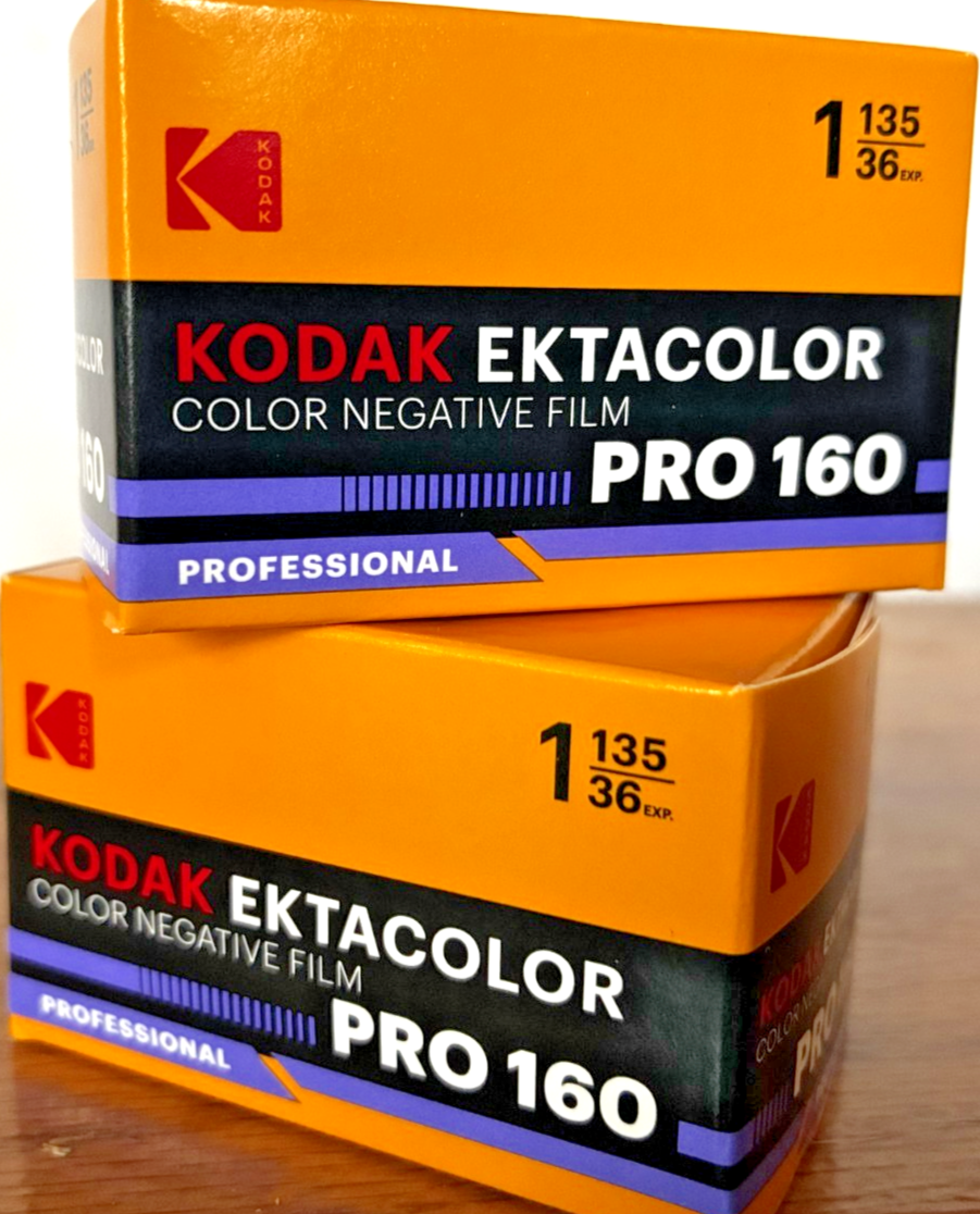 Kodak Ektacolor Pro 160 35mm color negative film, 2-pack, 36 exposures per roll