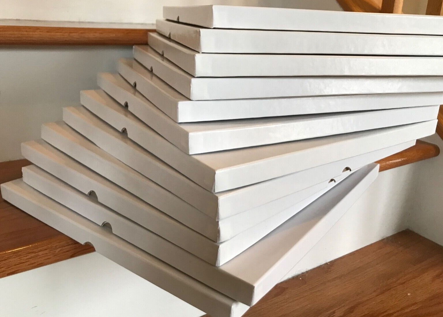 Super 8 1200ft white cardboard storage box for feature film reels