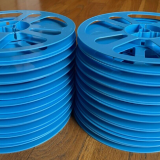 Super 8 400ft blue plastic movie film reels, pack of 20