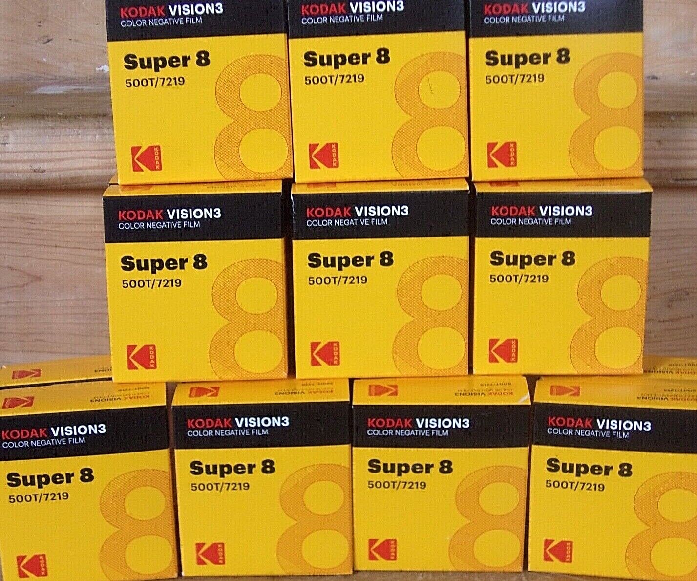 Kodak Vision3 500T Super 8 color negative film cartridge #7219, AHU processed, no remjet