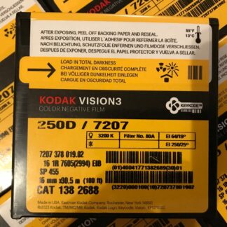 Kodak Vision3 250D 16mm color negative film #7207, 100ft roll
