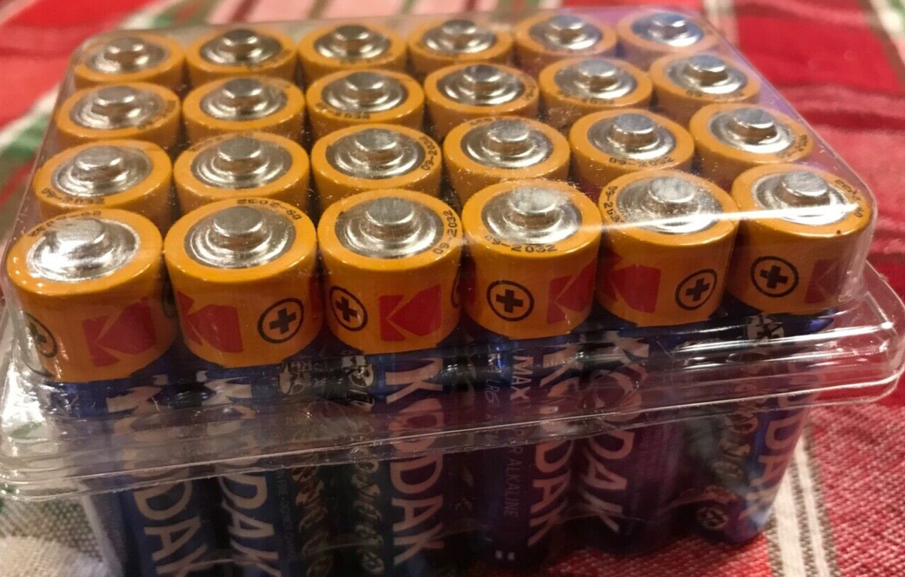 Kodak Max Super Alkaline AA batteries, 24-pack, 1.5V LR6