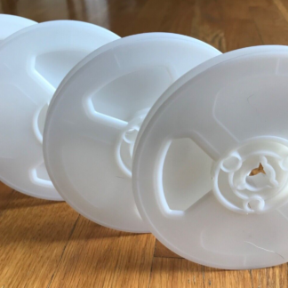 Super 8 200ft white plastic movie film reels, pack of 4
