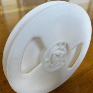 Regular 8mm 200ft white plastic reel, replacement for Wolverine-type film scanners