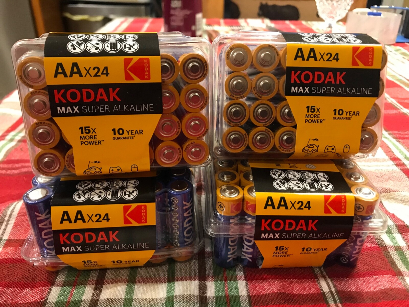 Kodak Max Super Alkaline AA batteries, 24-pack, 1.5V LR6