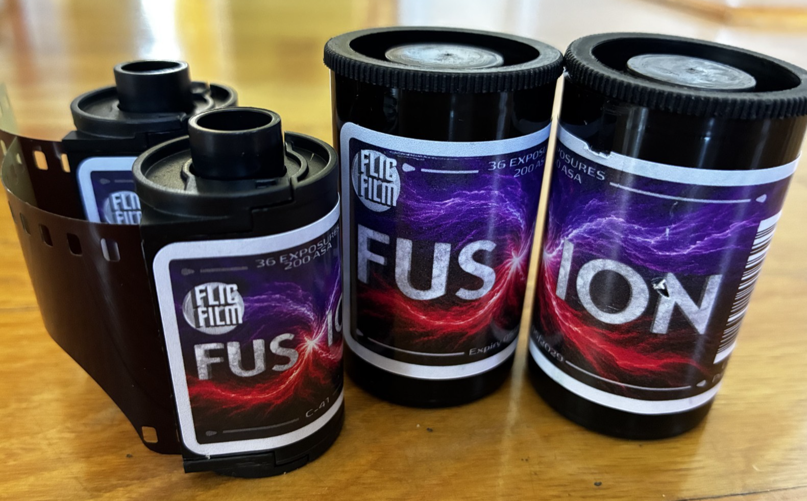 Flic Film Fusion 200 ISO 35mm color negative film, 2-pack, 36 exposures, C-41