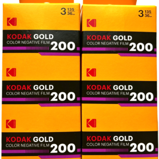 Kodak Gold 200 35mm color negative film, 6-pack, 36 exposures per roll