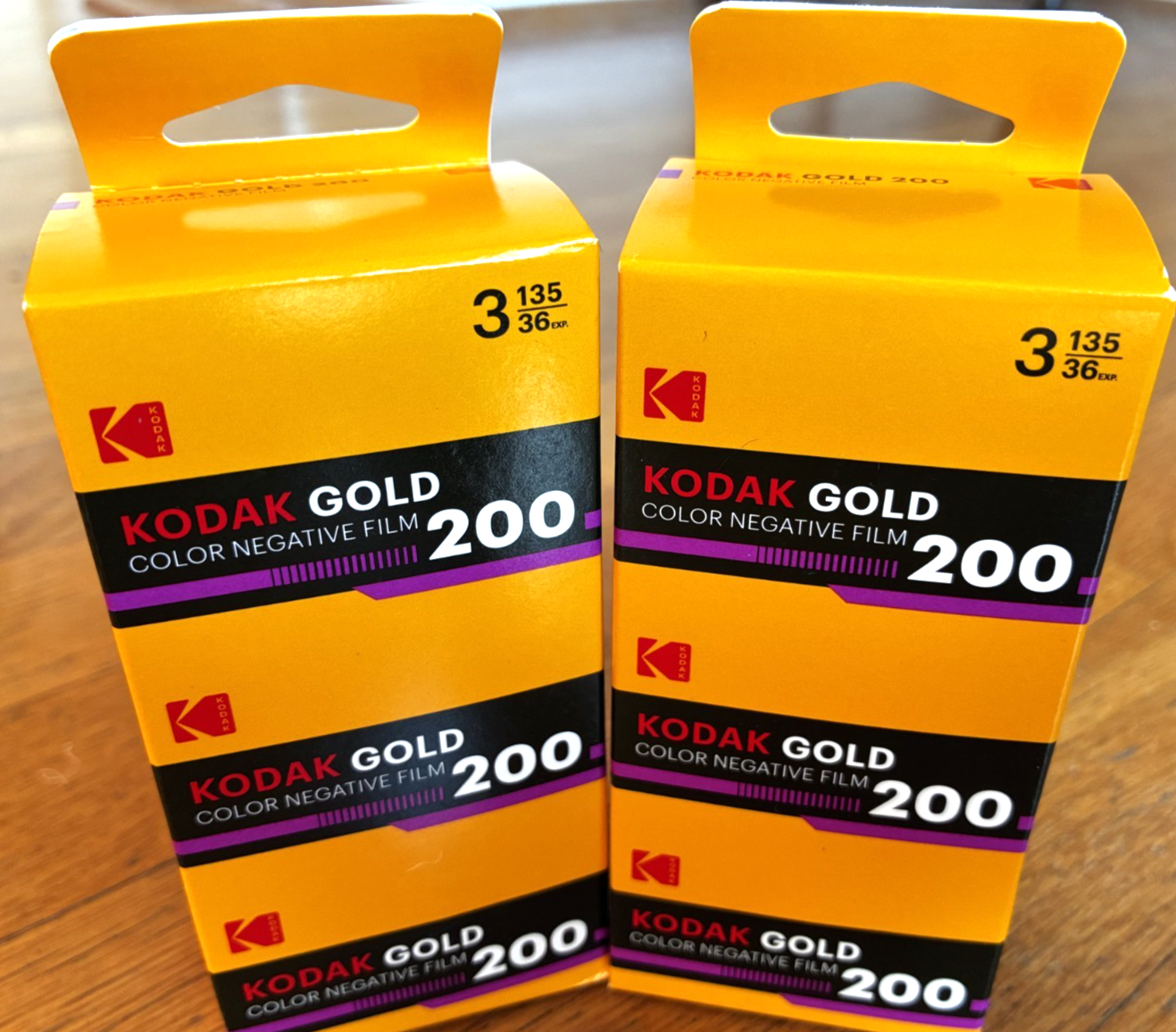 Kodak Gold 200 35mm color negative film, 6-pack, 36 exposures per roll