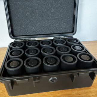 JJC heavy-duty 35mm film case, holds 15 rolls, IP67 waterproof and light-sealed