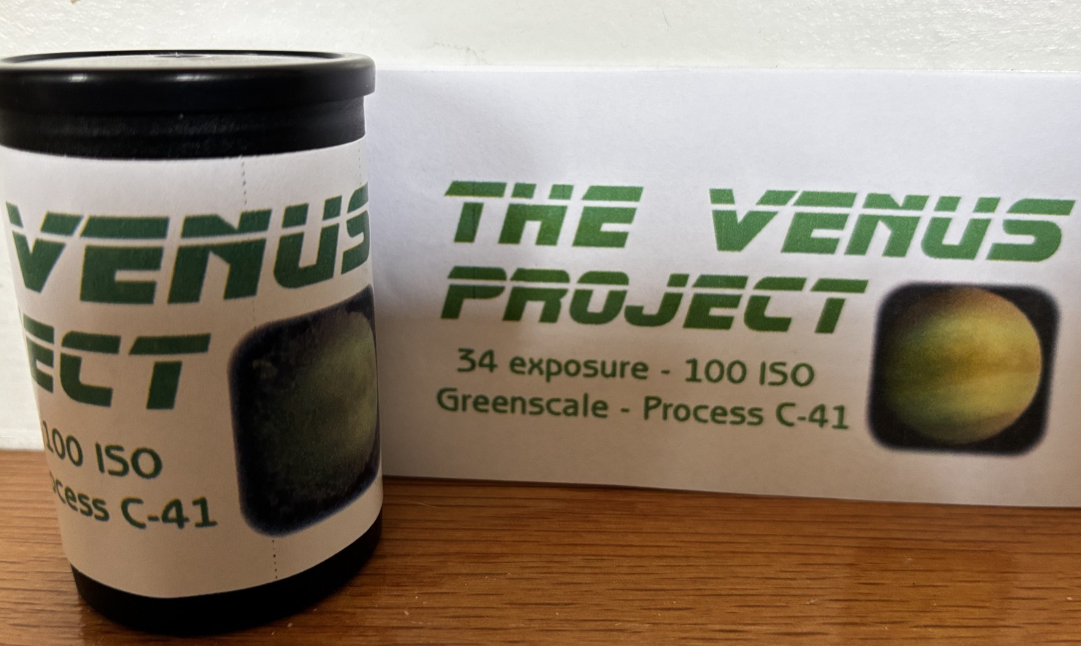 The Venus Project ISO 100 color negative 35mm experimental film