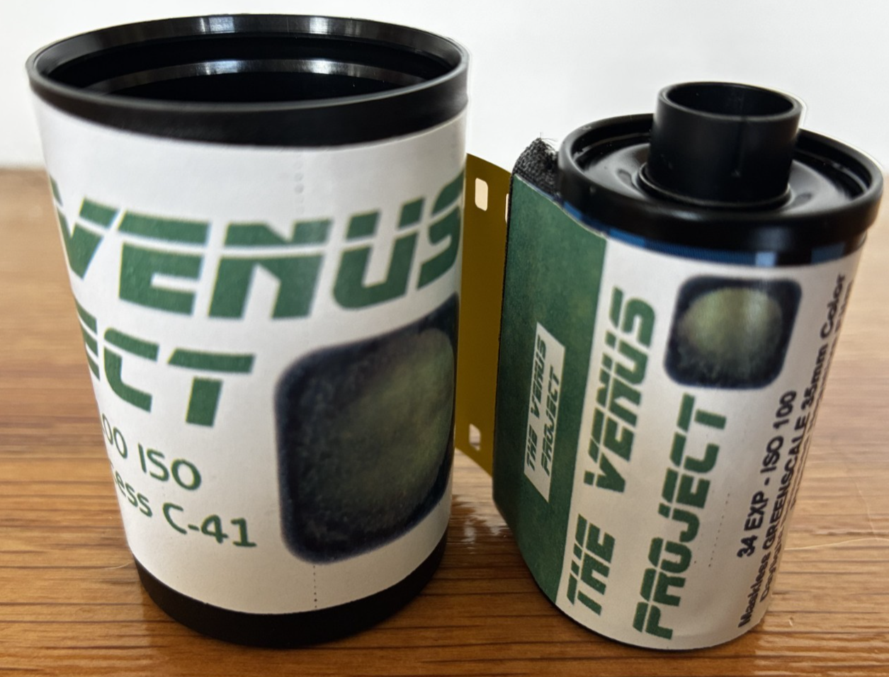 The Venus Project ISO 100 color negative 35mm experimental film