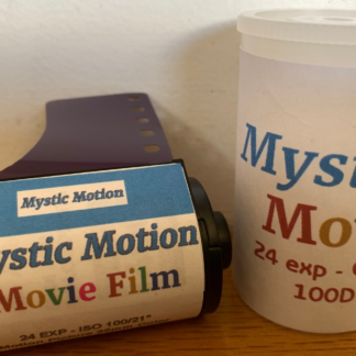 Mystic Motion 100D 35mm color negative movie film, 24 exposures, ECN-2 process