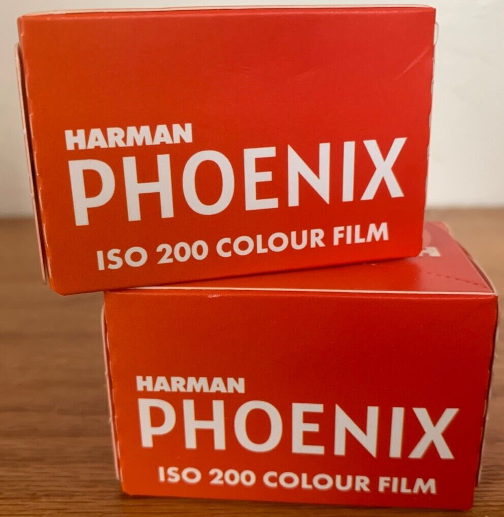 Harman Phoenix 35mm color negative film, 2-pack, ISO 200, 36 exposures, C-41, limited edition