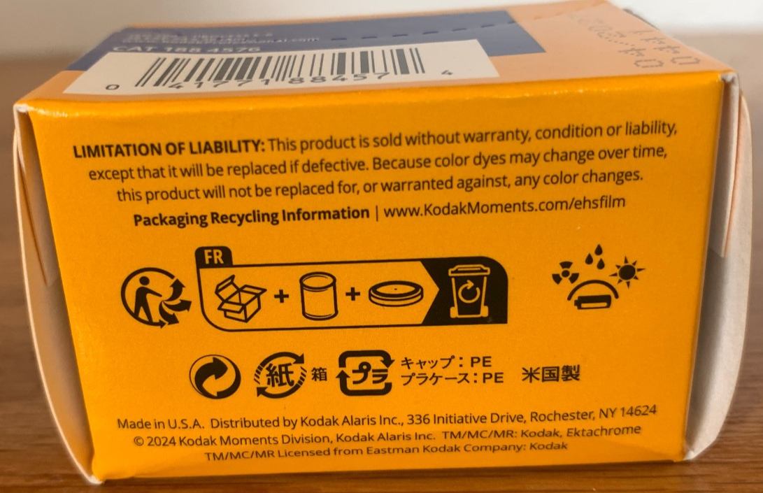Kodak Ektachrome E100 35mm color reversal slide film, 2-pack, 36 exposures