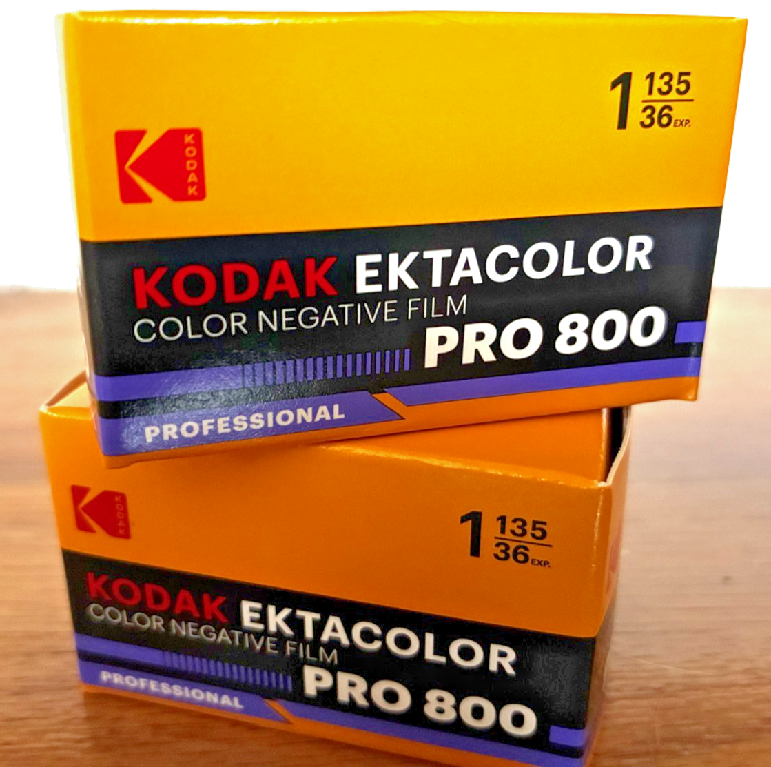 Kodak Ektacolor Pro 800 35mm color negative film, 2-pack, 36 exposures per roll