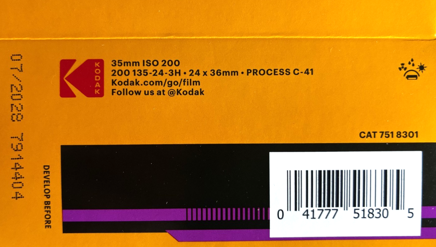 KODAK GOLD 200 ISO 35mm Color Negative Film 3-Pack 24 exp per roll