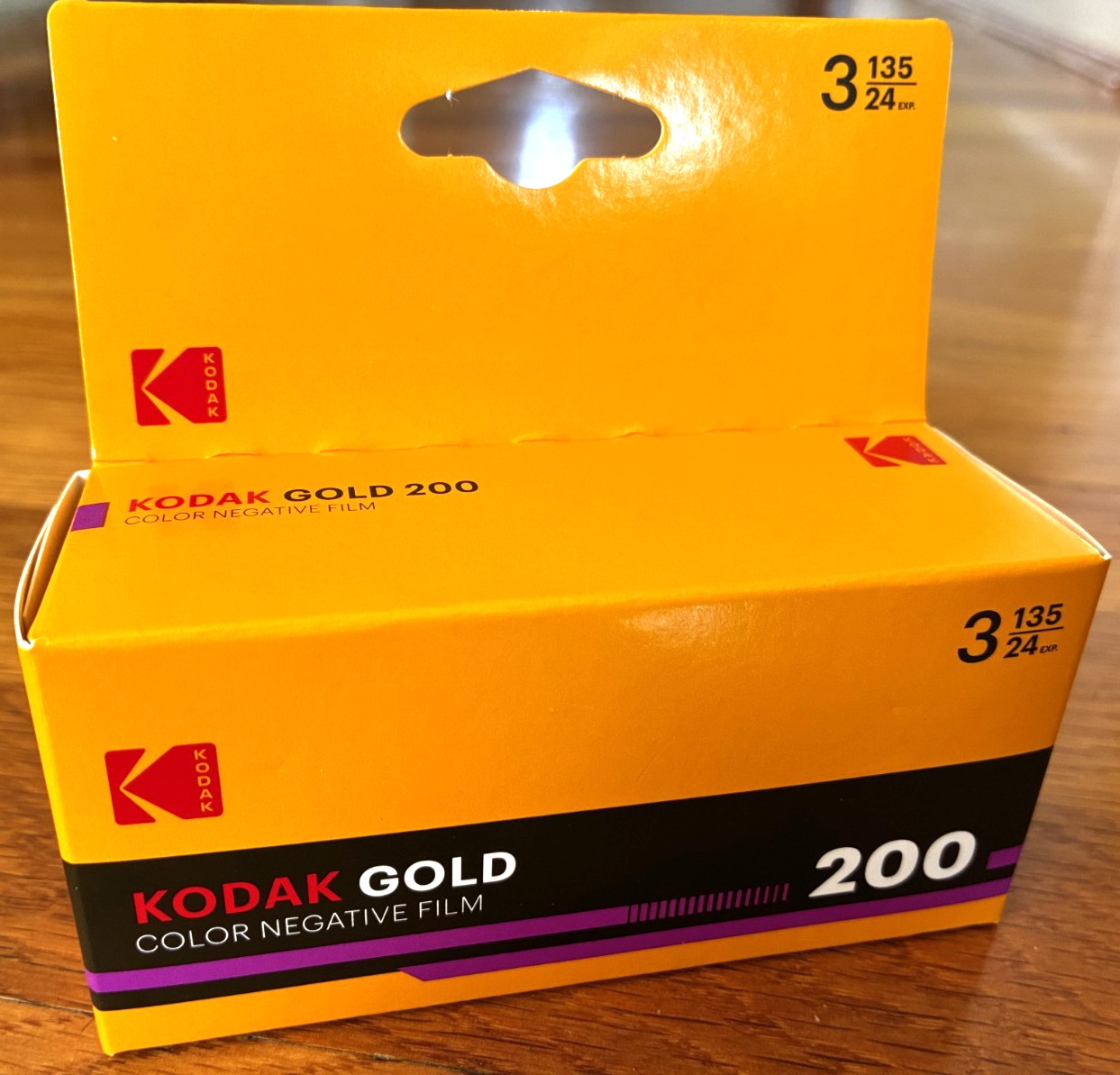 KODAK GOLD 200 ISO 35mm Color Negative Film 3-Pack 24 exp per roll